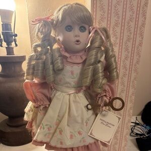 Reed & Barton Pink and Cream Victorian Doll